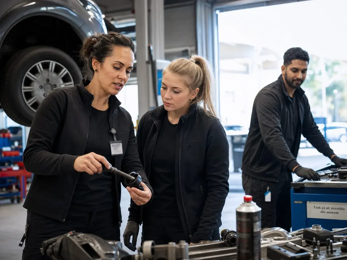 Medarbetare i verkstad engageras via mobilen