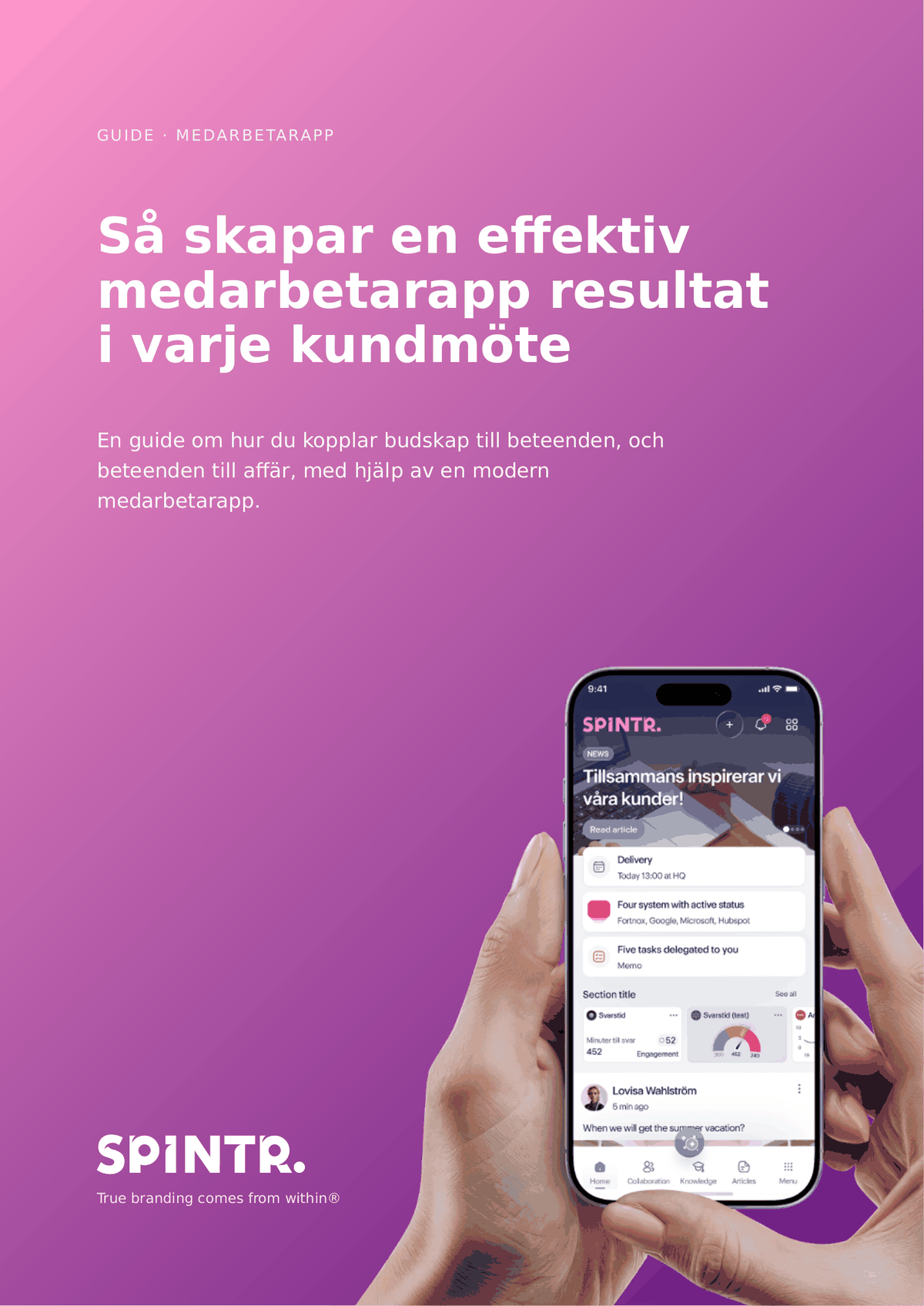 Försida ur medarbetarapp-guiden