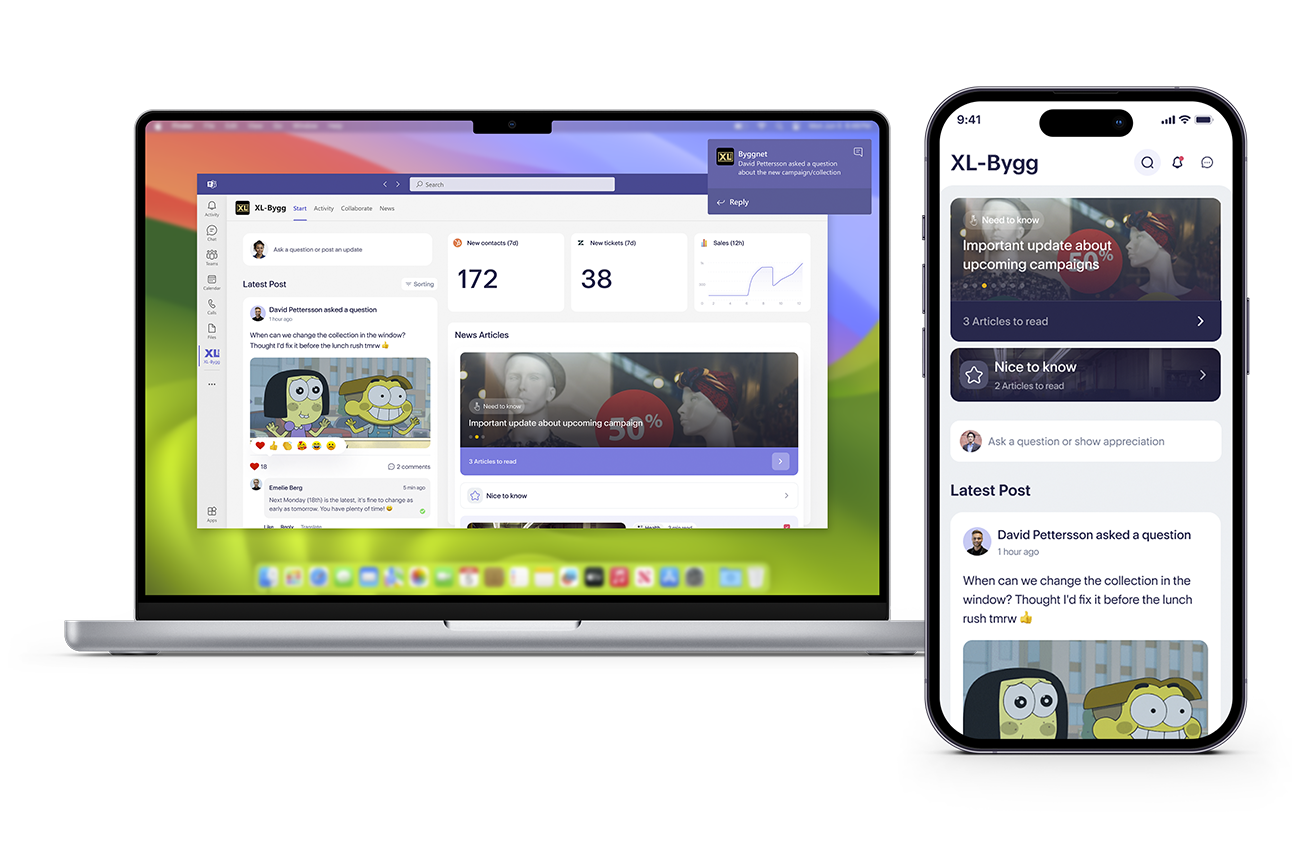 Spintr som app i Microsoft Teams
